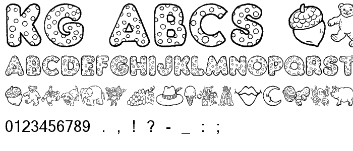 KG ABCs font